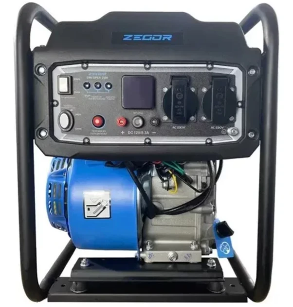 Інверторний бензиновий генератор відкритого типу 2.5 кВт Zegor DIN-OPEN2500, фото 1