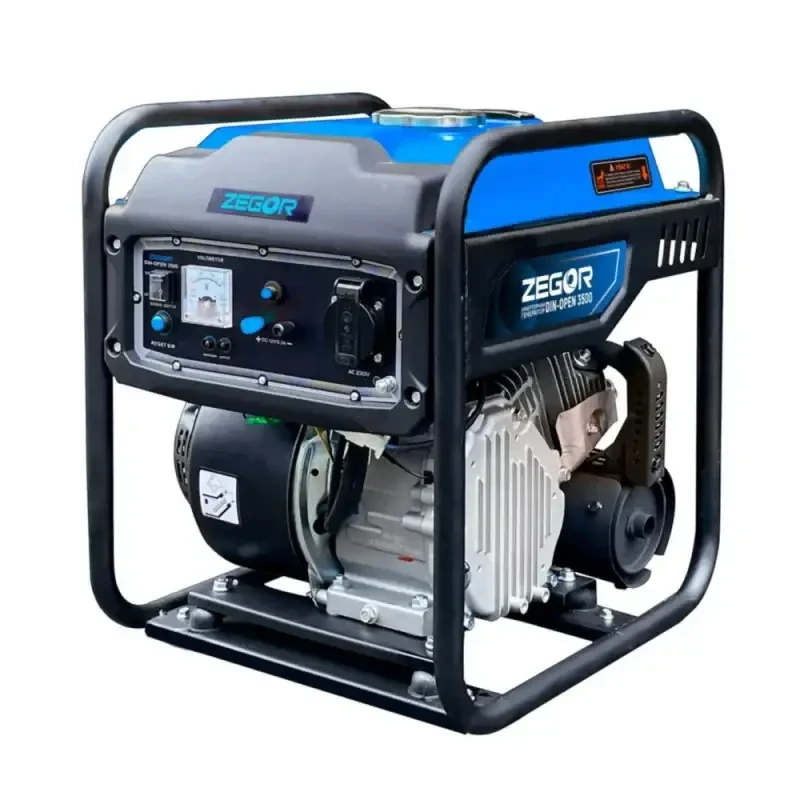 Інверторний бензиновий генератор відкритого типу 3.5 кВт Zegor DIN-OPEN3500, фото 1