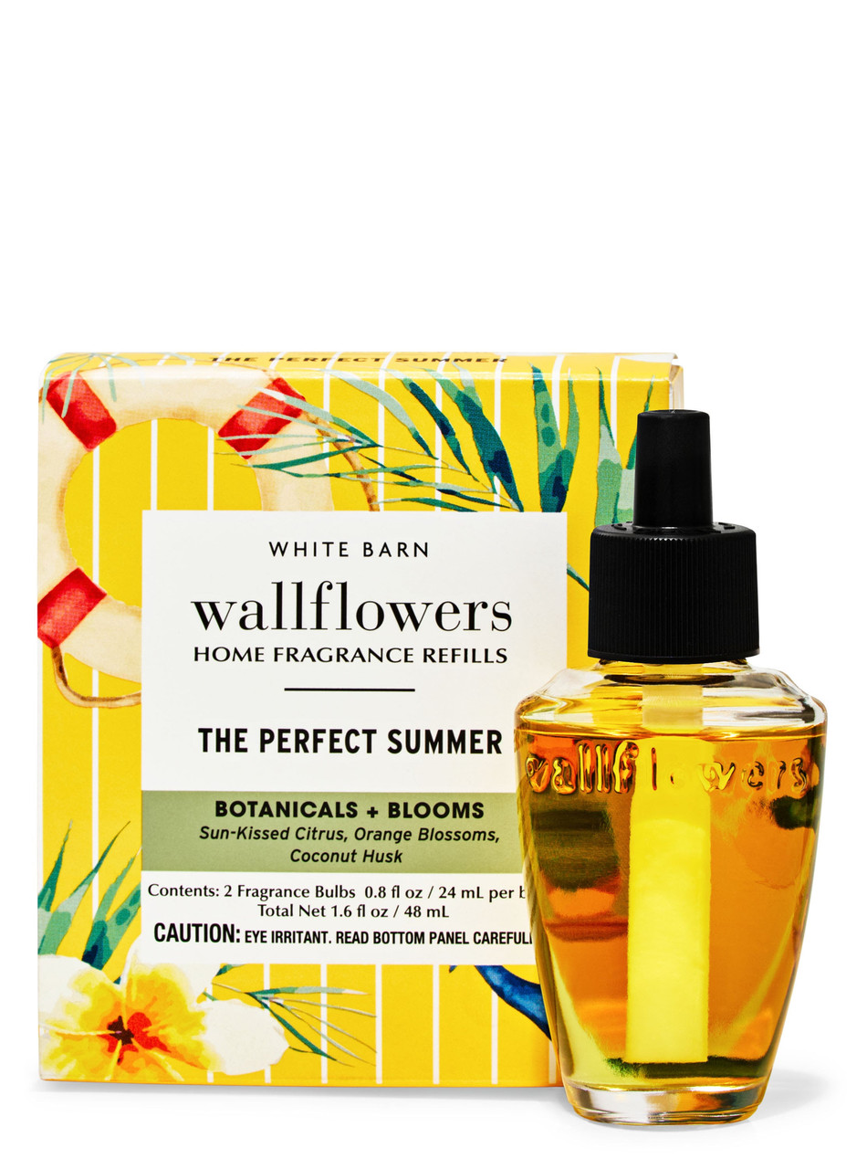 Ароматна олія для дифузора Bath & Body Works — The Perfect Summer Wallflowers Refills (набір 2 шт.) / 2×24 мл, фото 1