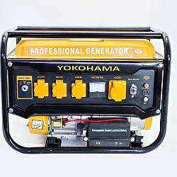 Бензиновий генератор Yokohama KW6500 Електростарт 1-фазний, 4,8 кВт
