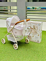 Игрушечная коляска для кукол и пупсов, стильная детская коляска для куклы, коляска игрушечная для девочек, тележка для куклы