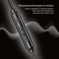 Навушники ColorWay 3.5 mm Wired Earphone UrbanBeat Black, фото 2