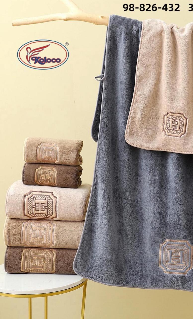 Набір лицьових рушників з мікрофібри з 3 одиниць, фото 1