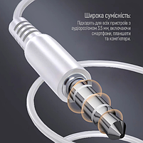 Навушники ColorWay Wired Earphone CW-WD03WT 3,5мм mini-jack білий, фото 2