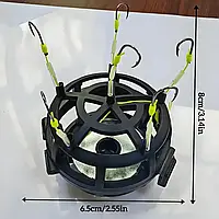 Набор Рыболовных Крючков с Кормушкой Обратного Дна и Вращающимся Подвесом, 6 Крючков, Система Быстрого Лова