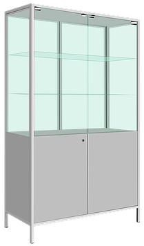 Шафа медична ШМ-2с з сейфом двухстулкова
