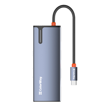 Док-станція 5в1 Type-C ColorWay CW-HUB01 PD Type-C/3*USB 3.0/HDMI 4K
