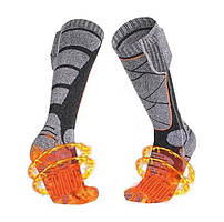 Перезаряджувані електричні шкарпетки Сірі Hot з підігрівом із 3 параметрами температури