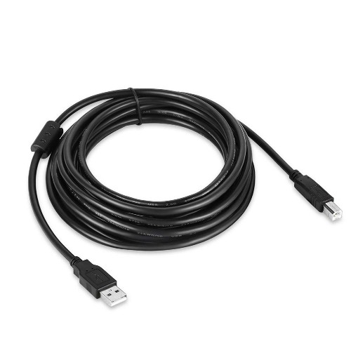 Кабель ColorWay USB 2.0 AM to BM Print Cable 3 м чорний, фото 1