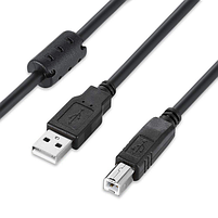 Кабель ColorWay USB 2.0 AM to BM Print Cable 3 м чорний, фото 3