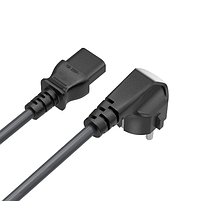 Кабель ColorWay живлення CEE7/7-C13, 1.8 м чорний, фото 3