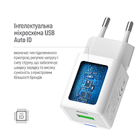 Зарядний пристрій мережевий USB/Type-C + кабель Type-C PD 30W GaN Mini ColorWay, фото 3