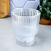 Вазон Стелла для орхідей дренажний 16*18,5см прозорий Алеана, фото 3