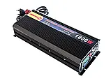 Перетворювач напруги PowerOne Plus 12V-220V 1800W(UPS-1800W) із зарядним пристроєм для акумулятора 20A, фото 6