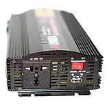 Перетворювач напруги PowerOne Plus 12V-220V 1800W(UPS-1800W) із зарядним пристроєм для акумулятора 20A, фото 9