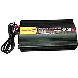 Перетворювач напруги PowerOne Plus 12V-220V 1800W(UPS-1800W) із зарядним пристроєм для акумулятора 20A, фото 10