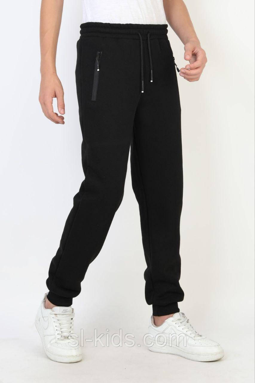 Дитячі спортивні штани 3-х нитка на флісі на зріст 176 (розмір 16), фото 1