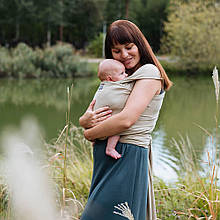 Слінг – шарф Love & Carry, Лагуна, печиво