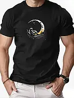 Модна футболка бавовняна з принтом Астронавт | Крута футболка стильна | Чоловіча футболка молодіжна | Літня футболка класна