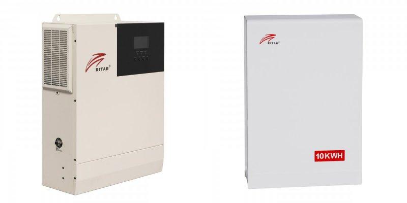 Гібридний сонячний інвертор Ritar SM-5K-48V-X/BAT-10KWH-51.2V