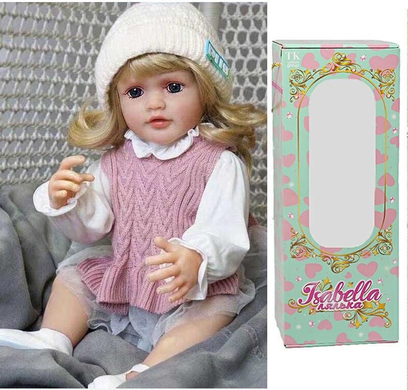 Лялька QM 151 (12) "TK Group", висота: 50 см, гумова, імітація скляних очей, взуття, капелюшок, пустушка, пляшечка, памперс, в