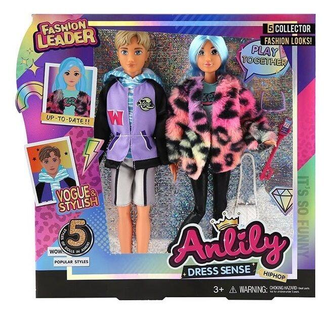 Набір ляльок 616808 (24) 2 ляльки, висота: 30 см, знімний одяг та взуття, аксесуари, в коробці