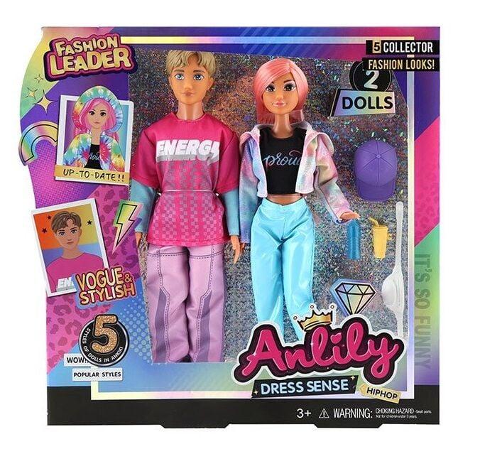 Набір ляльок 616809 (24) 2 ляльки, висота: 30 см, знімний одяг та взуття, аксесуари, в коробці