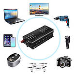 Інвертор 1000W, ЧИСТИЙ СИНУС, перетворювач напруги 12v, фото 9