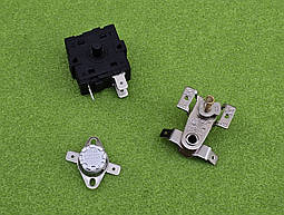 Ремкомплект №1 до масляного обігрівача - перемикач(0+3) 3 роб.режими, терморегулятор KDT-200/16A 85°С, термостат-відсікач 130°С)