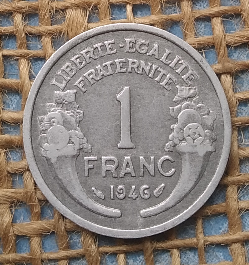 1 франк 1946 року францiя, фото 1