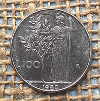 100 лiр 1980 року. Iталiя