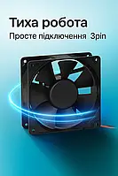 Вентилятор (кулер) для корпусу Atcool 3pin 80мм 8025S