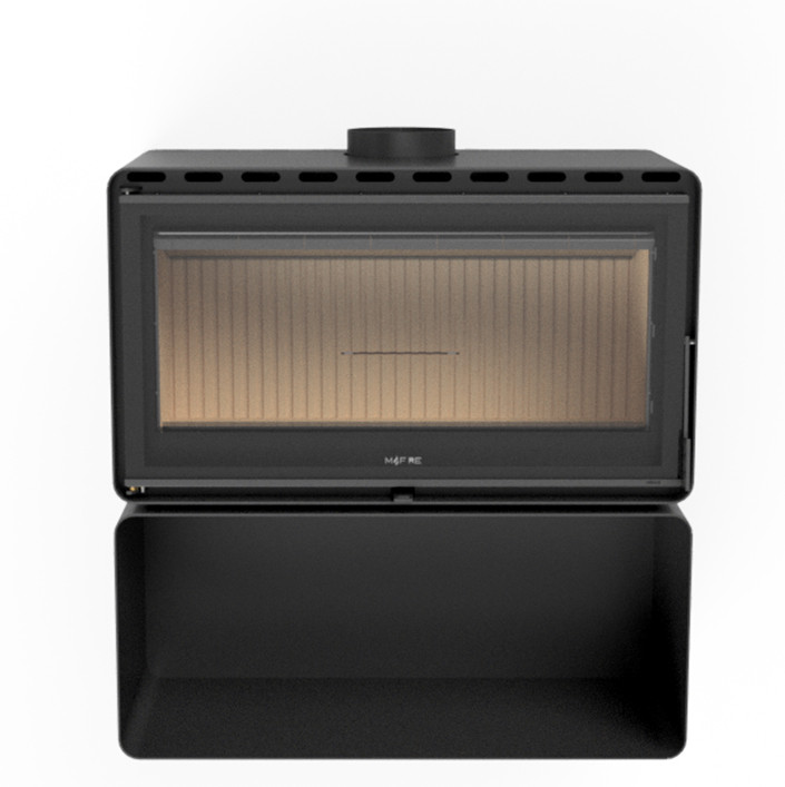 Піч сталева M-Fire Rodos з дровником (15kW), фото 1