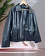 Куртка-бомбер жіноча зі штучної шкіри Модель: 1553-8218, фото 6
