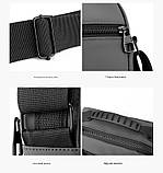 Чоловіча сумка через плече з кількома відділеннями та водовідштовхувальним матеріалом опт, фото 9