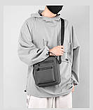Чоловіча сумка через плече з кількома відділеннями та водовідштовхувальним матеріалом опт, фото 2