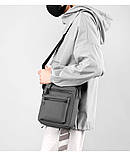 Чоловіча сумка через плече з кількома відділеннями та водовідштовхувальним матеріалом опт, фото 4