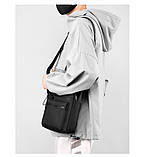 Чоловіча сумка через плече з кількома відділеннями та водовідштовхувальним матеріалом опт, фото 2
