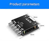 Підсилювач звуку з Bluetooth 5.0,2*50W + 100W сабвуфер AUX ZK-MT21, фото 6