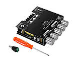 Підсилювач звуку з Bluetooth 5.0,2*50W + 100W сабвуфер AUX ZK-MT21, фото 3