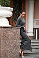 Сукня жіноча трикотажна максі Туреччина Модель: 1553-1048 Колір: графіт, фото 8