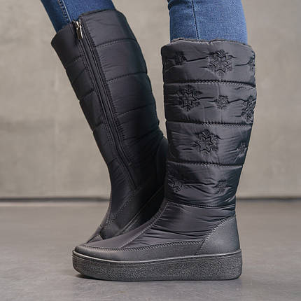 Високі жіночі дутики на хутрі зима -30, фото 1