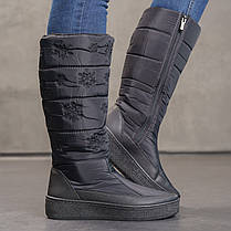 Високі жіночі дутики на хутрі зима -30, фото 5