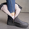 Високі жіночі дутики на хутрі зима -30, фото 6