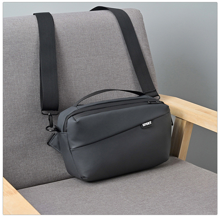 Чоловіча сумка через плече з кількома відділеннями та водовідштовхувальним матеріалом опт, фото 1