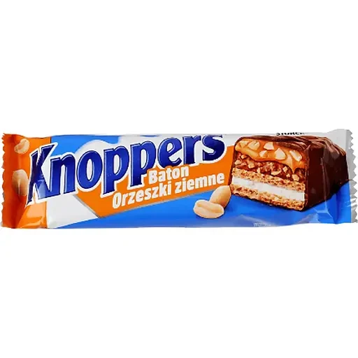 Батончик Knoppers з арахісом 40 г, фото 1
