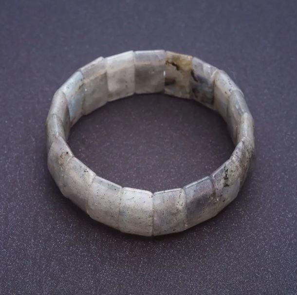 Браслет Лабрадор на резинці прямокутна ланка 2,4х1,1см+-, фото 1