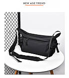 Чоловіча сумка через плече з кількома відділеннями та водовідштовхувальним матеріалом опт, фото 3