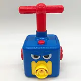 Аеромобіль машинка з кулькою Aerodynamics Reaction FORCE Principle / Розвиваюча іграшка машина з насосом, фото 7