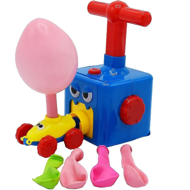 Аеромобіль машинка з кулькою Aerodynamics Reaction FORCE Principle / Розвиваюча іграшка машина з насосом, фото 1